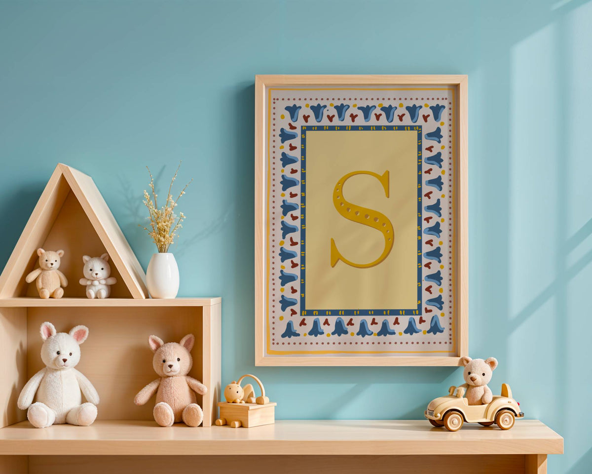 Emily Alphabet Print in "Magnolia"