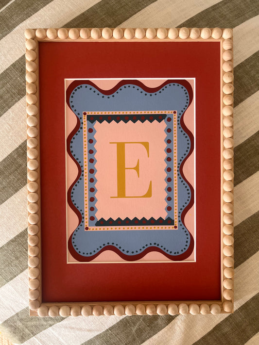 Zelda Wavy Alphabet Print